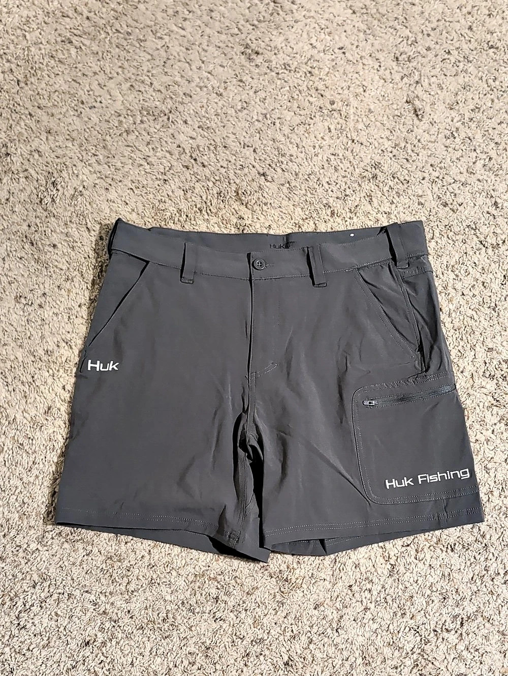 Huk Hybrid Fishing Shorts Gray XL